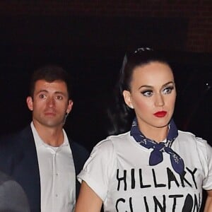 Katy Perry se rend au restaurant après avoir supporté la candidate Hilary Clinton lors du Super Tuesday des primaires américaines à New York le 2 mars 2016. © CPA/Bestimage