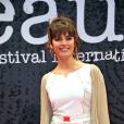 Laetitia Milot sur le tapis rouge du 5e Festival International du Film Policier de Beaune le 5 avril 2013.