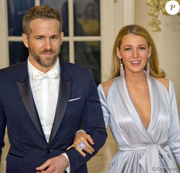 Ryan Reynolds et sa femme Blake Lively - Arrivées au dîner d'état en l'honneur du premier ministre canadien et sa femme à la Maison Blanche à Washington. Le 10 mars 2016 10/03/2016 - Washington