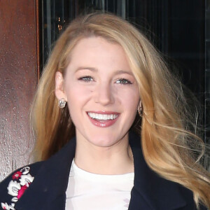 Blake Lively à la sortie de son hôtel à New York, le 18 février 2016.