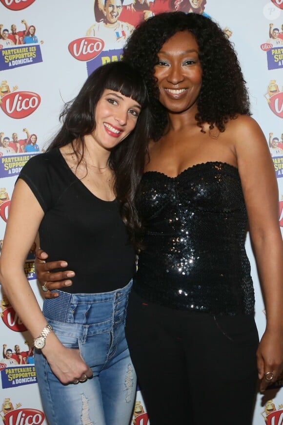 Erika Moulet, Nadège Beausson-Diagne - Soirée "VICO partenaire des supporters à domicile" à l'atelier à Paris le 14 avril 2016. © CVS/Bestimage  Evening "VICO partner of home supporters" in Paris, France on April 14, 2016.14/04/2016 - Paris