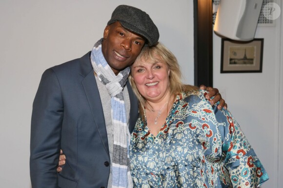Sylvain Wiltord, Valérie Damidot - Soirée "VICO partenaire des supporters à domicile" à l'atelier à Paris le 14 avril 2016. © CVS/Bestimage  Evening "VICO partner of home supporters" in Paris, France on April 14, 2016.14/04/2016 - Paris