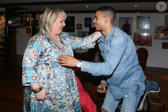 Valérie Damidot, Brahim Zaibat - Soirée "VICO partenaire des supporters à domicile" à l'atelier à Paris le 14 avril 2016. © CVS/Bestimage  Evening "VICO partner of home supporters" in Paris, France on April 14, 2016.14/04/2016 - Paris