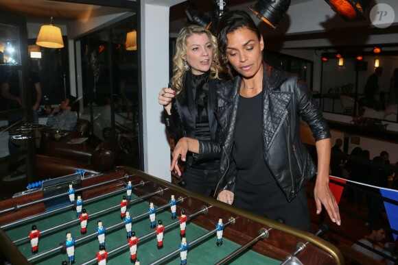 Claire Verneil, Laurence Roustandjee - Soirée "VICO partenaire des supporters à domicile" à l'atelier à Paris le 14 avril 2016. © CVS/Bestimage  Evening "VICO partner of home supporters" in Paris, France on April 14, 2016.14/04/2016 - Paris