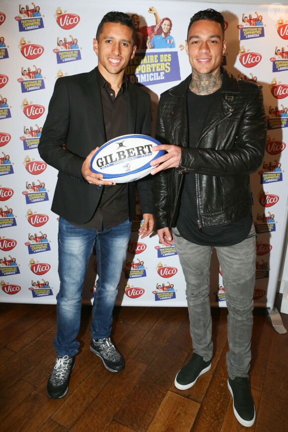 Marquinhos (Marcos Aoas Corrêa), Gregory Van Der Wiel - Soirée "VICO partenaire des supporters à domicile" à l'atelier à Paris le 14 avril 2016. © CVS/Bestimage  Evening "VICO partner of home supporters" in Paris, France on April 14, 2016.14/04/2016 - Paris