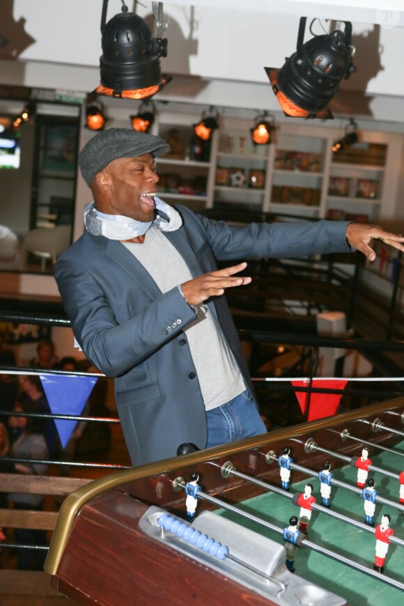 Sylvain Wiltord - Soirée "VICO partenaire des supporters à domicile" à l'atelier à Paris le 14 avril 2016. © CVS/Bestimage  Evening "VICO partner of home supporters" in Paris, France on April 14, 2016.14/04/2016 - Paris