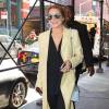 Lindsay Lohan dans les rues de New York, le 13 avril 2016