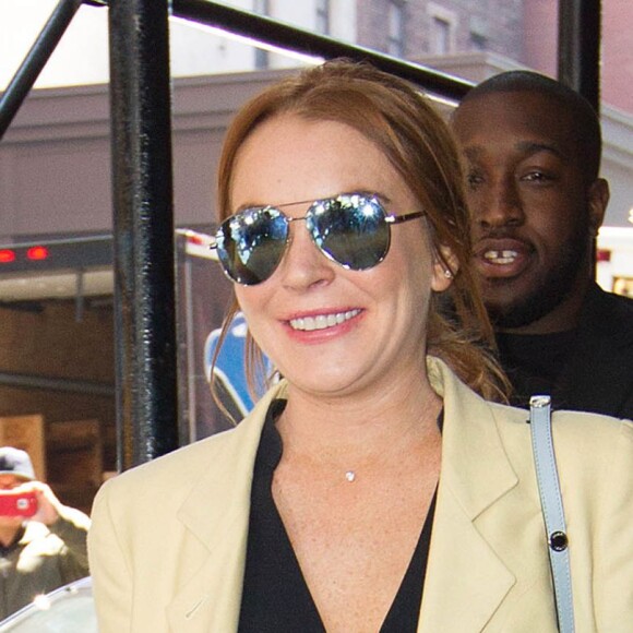 Lindsay Lohan dans les rues de New York, le 13 avril 2016