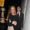 Lindsay Lohan à la sortie du vernissage de Tyler Shields "Decadence" à la galerie Maddox à Londres. Le 3 février 2016 © CPA / Bestimage