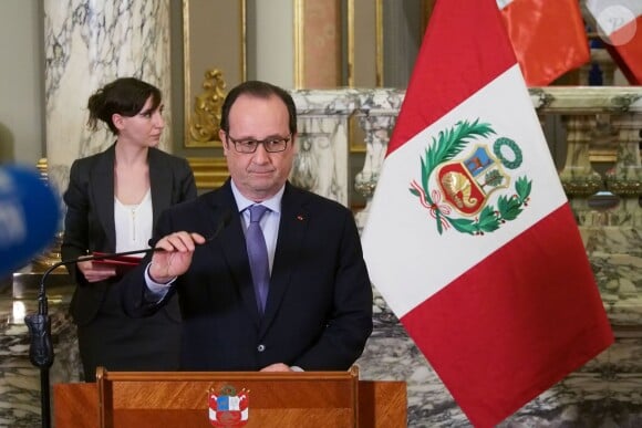 Le président François Hollande, à Lima, au Pérou, le 23 février 2016.