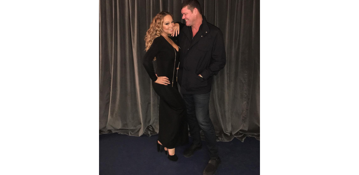 Photo Mariah Carey reçoit la visite surprise de son fiancé James