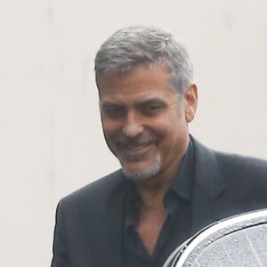 Exclusif - George Clooney en promotion pour le film "Money Monster" à Los Angeles Le 8 avril 2016