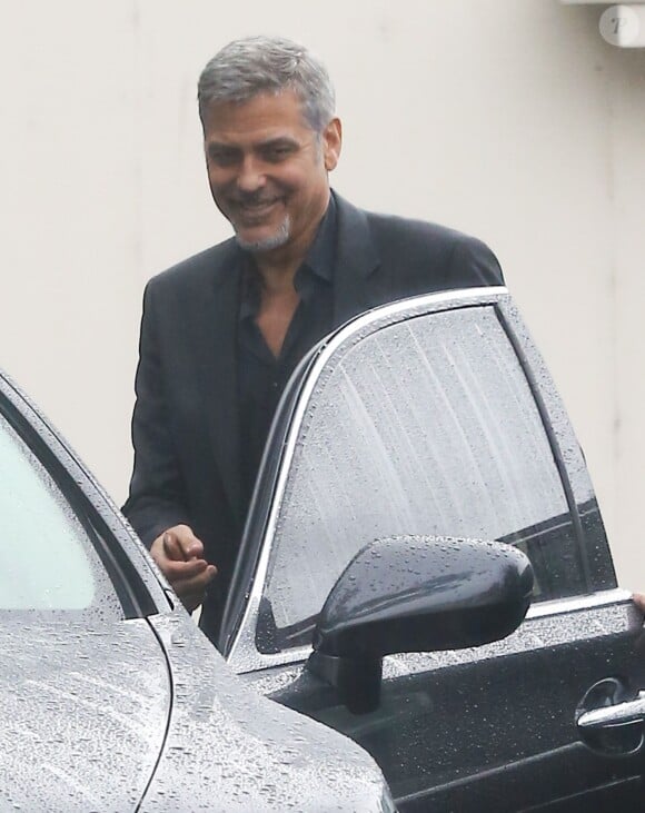 Exclusif - George Clooney en promotion pour le film "Money Monster" à Los Angeles Le 8 avril 2016