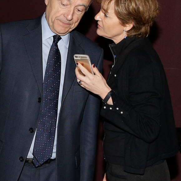 Alain Juppé en compagnie de sa femme Isabelle au dîner d'ouverture du Forum d'Avignon à Bordeaux le 31 mars 2016
