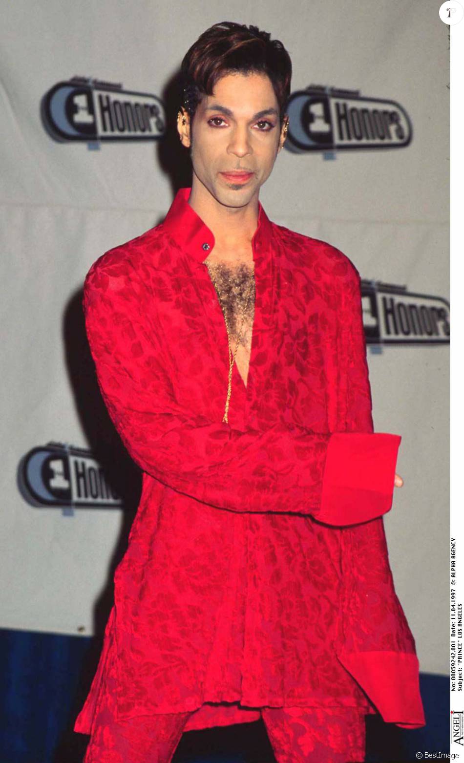 Prince lors de la soirée VH1 Honors à Los Angeles, le 11 avril 1997