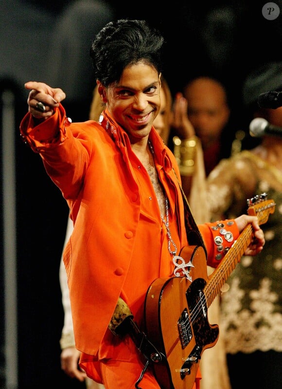 Prince sur scène à Miami, le 4 février 2007