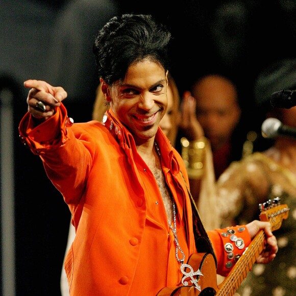 Prince sur scène à Miami, le 4 février 2007