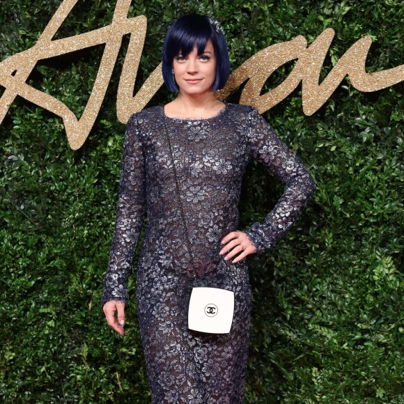 Lily Allen à la Soirée des "British Fashion Awards" à Londres. Le 23 novembre 2015