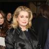 Catherine Deneuve au défilé de mode Lanvin collection Automne-Hiver 2015-2016 lors de la fashion week à Paris, le 5 mars 2015.