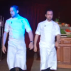 Xavier Pincemin et Pierre Augé, dans Top Chef - Le Choc des champions, le lundi 25 avril 2016 sur M6.