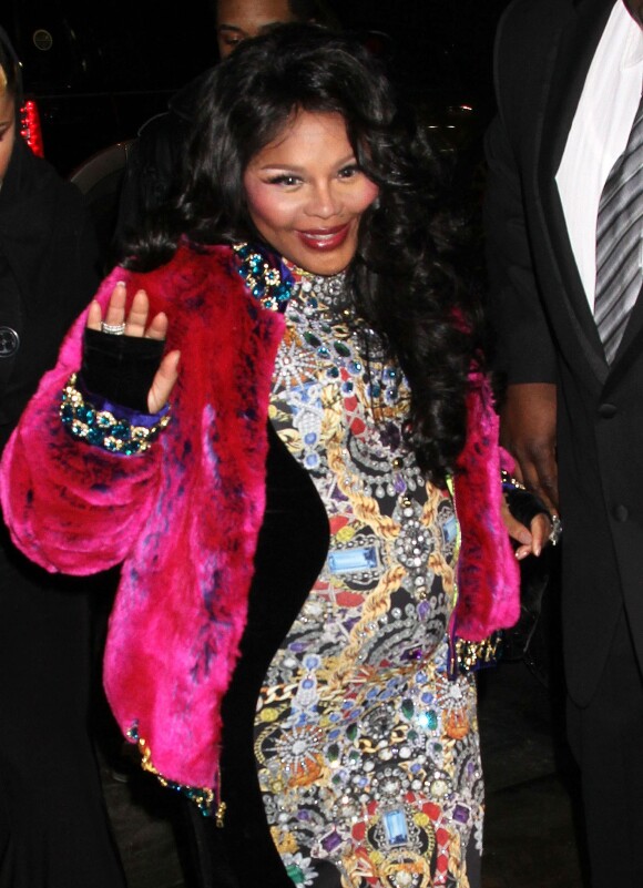 Lil' Kim à la Fashion Week de New York le 12 février 2014