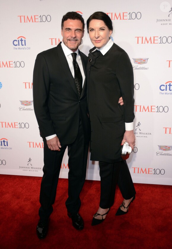 André Balazs et Marina Abramovic assistent au gala TIME 100 au Frederick P. Rose Hall, au Jazz at Lincoln Center. New York, le 26 avril 2016.