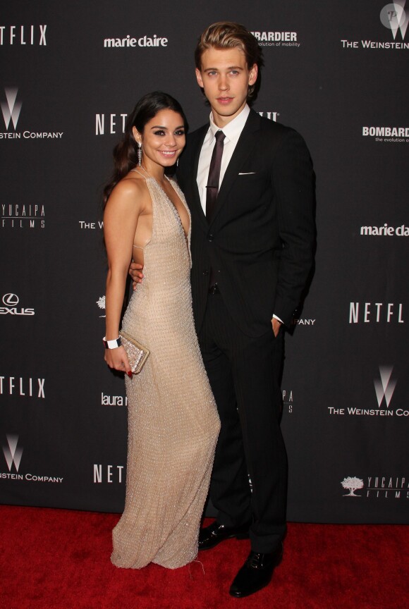 Vanessa Hudgens et son petit-ami Austin Butler à l' After-Party des Golden Globe a l'hotel Beverly Hilton a Beverly Hills, le 12 janvier 2014.