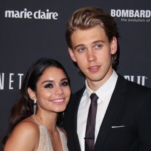 Vanessa Hudgens et son petit-ami Austin Butler à l'After-Party des Golden Globe a l'hotel Beverly Hilton a Beverly Hills, le 12 janvier 2014.