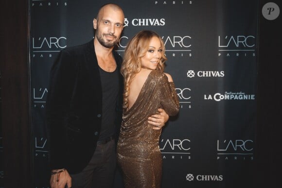 Exclusif - Mariah Carey avec Loïc (directeur de l'ARC) à l'ARC à Paris le 22 avril 2016 © JC Roy / Bestimage