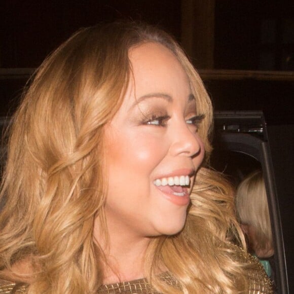 Semi-Exclusif - Mariah Carey arrive à l'Arc à Paris, le 22 avril 2016.