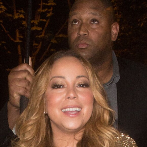 Semi-Exclusif - Mariah Carey arrive à l'hôtel Plaza Athénée à Paris, le 22 avril 2016.