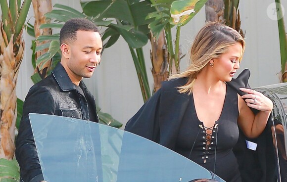 John Legend et Chrissy Teigen à Los Angeles le 28 mars 2016