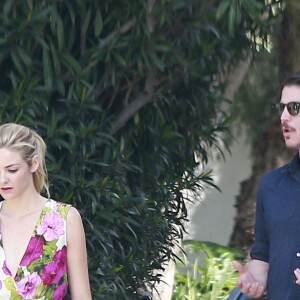 Exclusif - Josh Hartnett et sa petite amie Tamsin Egerton visitent des maisons dans le quartier de Hollywood Hills, le 14 mars 2015
