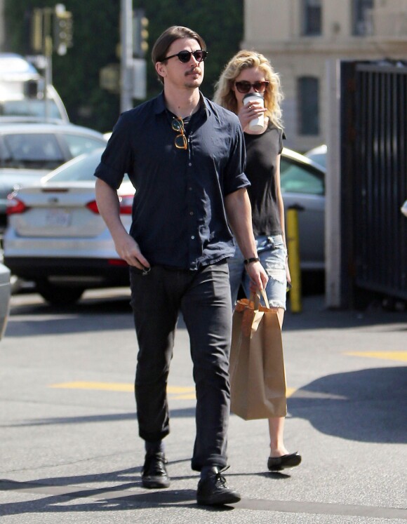 Exclusif - Josh Hartnett et sa petite amie Tamsin Egerton sont allés faire du shopping à West Hollywood, le 9 mars 2015