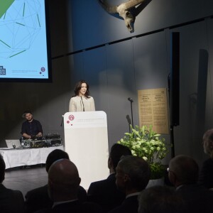 La princesse Mary de Danemark assurait le 25 avril 2016 l'inauguration du Festival de la Recherche à Copenhague, au Museum d'histoire naturelle.