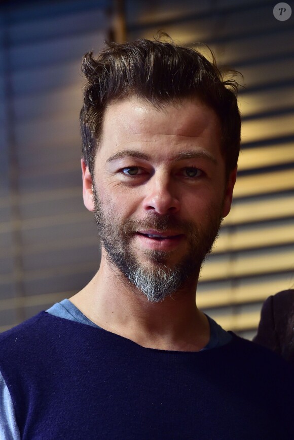 Christophe Maé au Grand Prix de l'UNAC 2015 pour la chanson "Tombé Sous Le Charme" lors de la remise du prix de l'UNAC 2015 à la Sacem à Paris, le 16 mars 2015