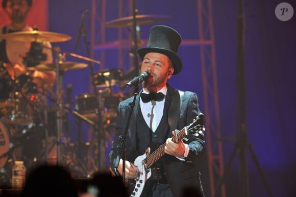Christophe Maé en concert au Palais des Sports de Paris, le 10 octobre 2014