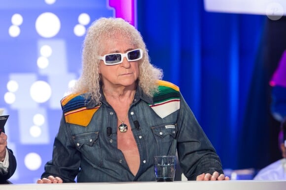 Exclusif - Michel Polnareff, invité exceptionnel d'On n'est pas couché, sur France 2, le samedi 30 avril 2016 (tournage le jeudi 28 avril 2016), à Paris. © Cyril Moreau