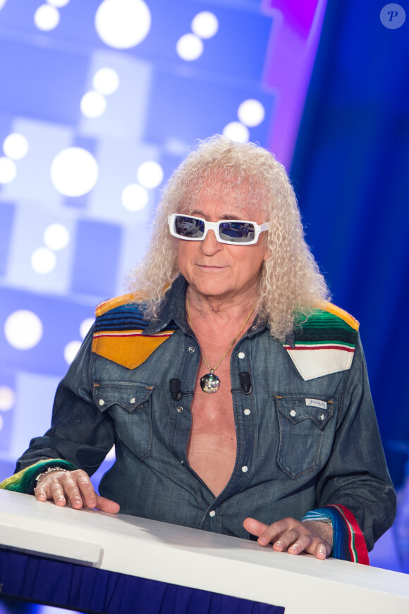 Exclusif - Michel Polnareff, invité exceptionnel d'On n'est pas couché, sur France 2, le samedi 30 avril 2016 (tournage le jeudi 28 avril 2016), à Paris. © Cyril Moreau
