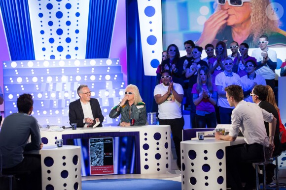 Exclusif - Michel Polnareff et Laurent Ruquier dans l'émission On n'est pas couché, sur France 2 le samedi 30 avril 2016 (tournage le jeudi 28 avril 2016), à Paris. © Cyril Moreau