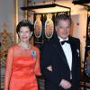 La reine Silvia de Suède et le président de Finlande Sauli Niinistö - Banquet donné en l'honneur du 70ème anniversaire du roi Carl Gustav de Suède au palais royal à Stockholm, le 30 avril 2016.
