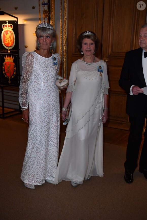 La princesses Birgitta, la princesse Desiree de Suède - Banquet donné en l'honneur du 70ème anniversaire du roi Carl Gustav de Suède au palais royal à Stockholm, le 30 avril 2016.