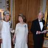 La princesses Birgitta, la princesse Desiree de Suède et Niclas Silfverschiöld - Banquet donné en l'honneur du 70ème anniversaire du roi Carl Gustav de Suède au palais royal à Stockholm, le 30 avril 2016.