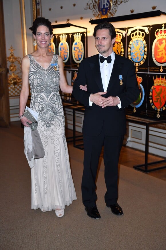 Patrick Sommerlath et sa femme Maline - Banquet donné en l'honneur du 70ème anniversaire du roi Carl Gustav de Suède au palais royal à Stockholm, le 30 avril 2016.