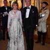 Stefan Persson (H&M) et sa femme Denise - Banquet donné en l'honneur du 70ème anniversaire du roi Carl Gustav de Suède au palais royal à Stockholm, le 30 avril 2016.