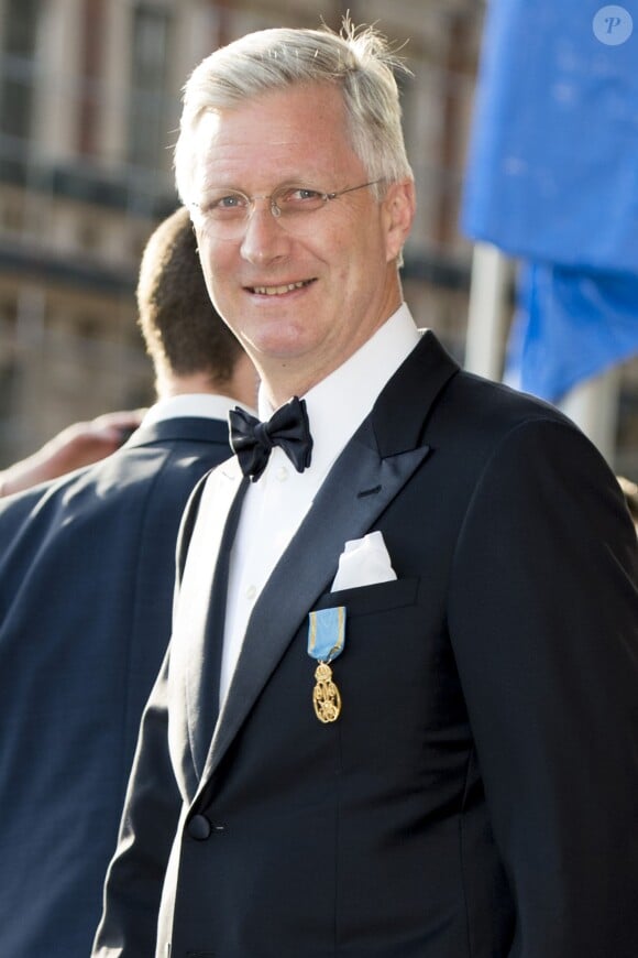 Le roi Philippe de Belgique - Les invités du roi Carl Gustav de Suède arrivent au Banquet organisé en l'honneur de son 70ème anniversaire au palais royal à Stockholm le 30 avril 2016.