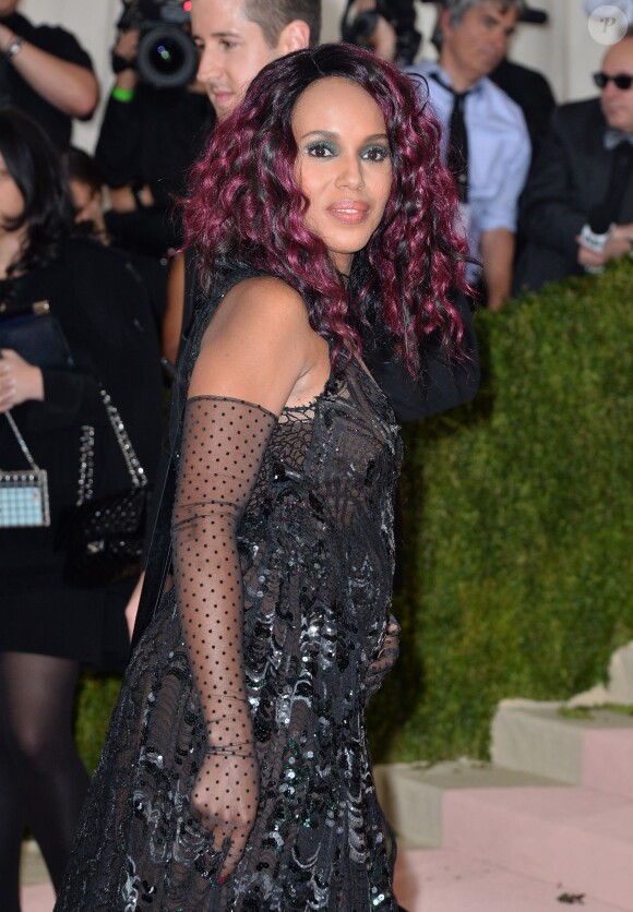 Kerry Washington - Soirée Costume Institute Benefit Gala 2016 (Met Ball) sur le thème de "Manus x Machina" au Metropolitan Museum of Art à New York, le 2 mai 2016.