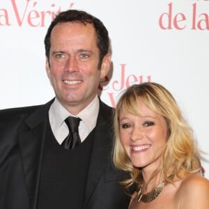 Christian Vadim et sa femme Julia Livage à l'avant-premiere "Le Jeu de la verite" au Gaumont Opera Capucines à Paris le 20 janvier 2014