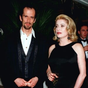 Christian Vadim et Catherine Deneuve au Festival de Cannes en 1996