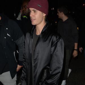 Justin Bieber - Arrivée des people à la boîte de nuit "Tape" à Londres, le 24 février 2016. © CPA/Bestimage